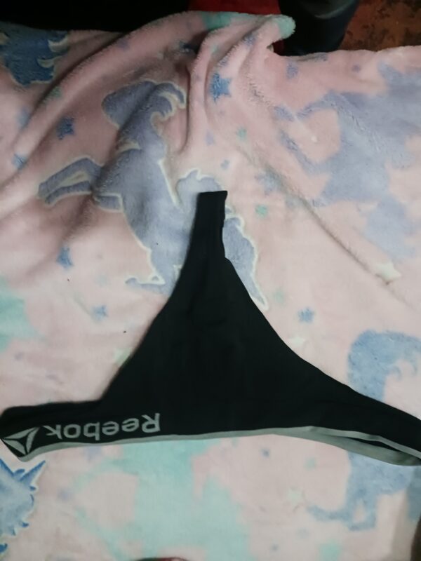 Dirty black thong